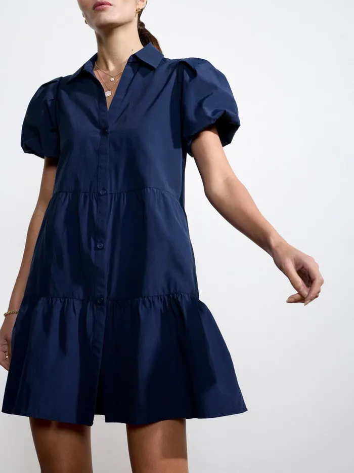 The Havana Mini Dress Navy Women Brochu Walker Dresses