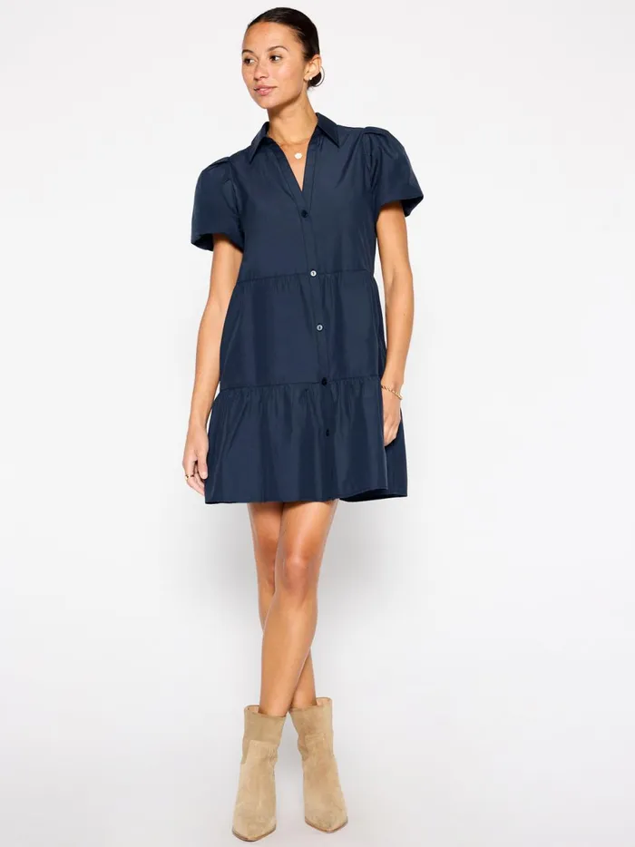 The Havana Mini Dress Navy Women Brochu Walker Dresses