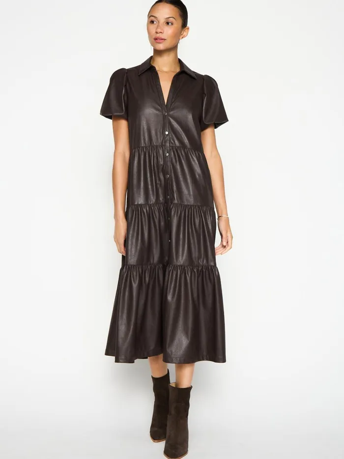 The Havana Vegan Leather Dress Timber Women Brochu Walker Dresses