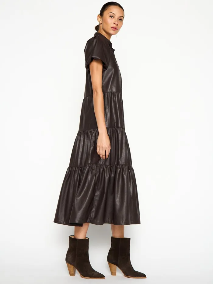 The Havana Vegan Leather Dress Timber Women Brochu Walker Dresses