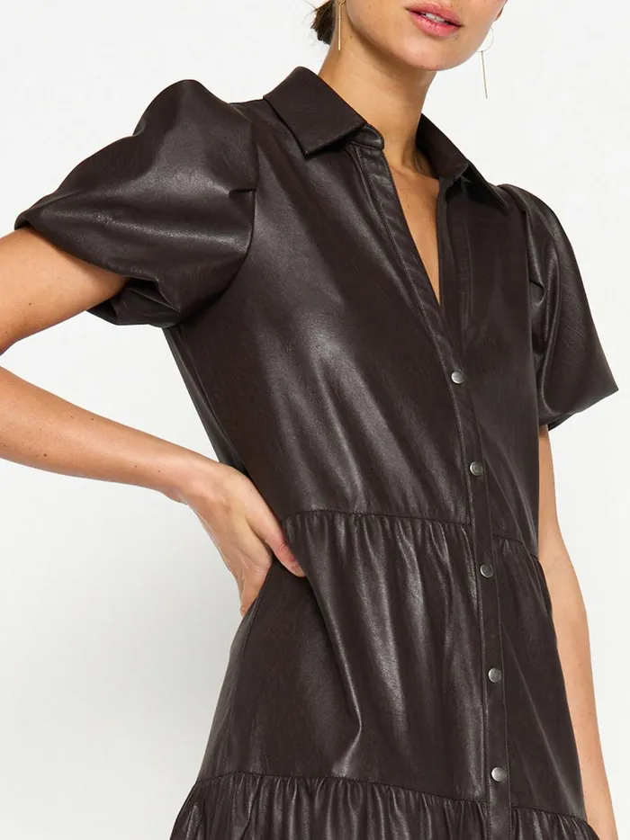 The Havana Vegan Leather Dress Timber Women Brochu Walker Dresses