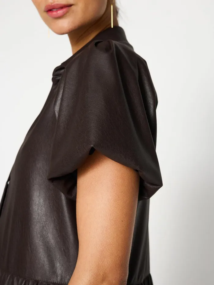 The Havana Vegan Leather Dress Timber Women Brochu Walker Dresses
