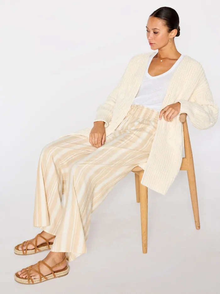 The Holden Handknit Cardigan Creme Women Brochu Walker Cardigans