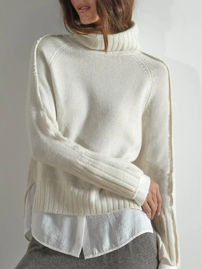 The Jolie Fringe Layered Looker Linen With White Underlayer Women Brochu Walker Looker Sweaters The Jolie Fringe Layered Looker Linen With White Underlayer Women Brochu Walker Looker Sweaters