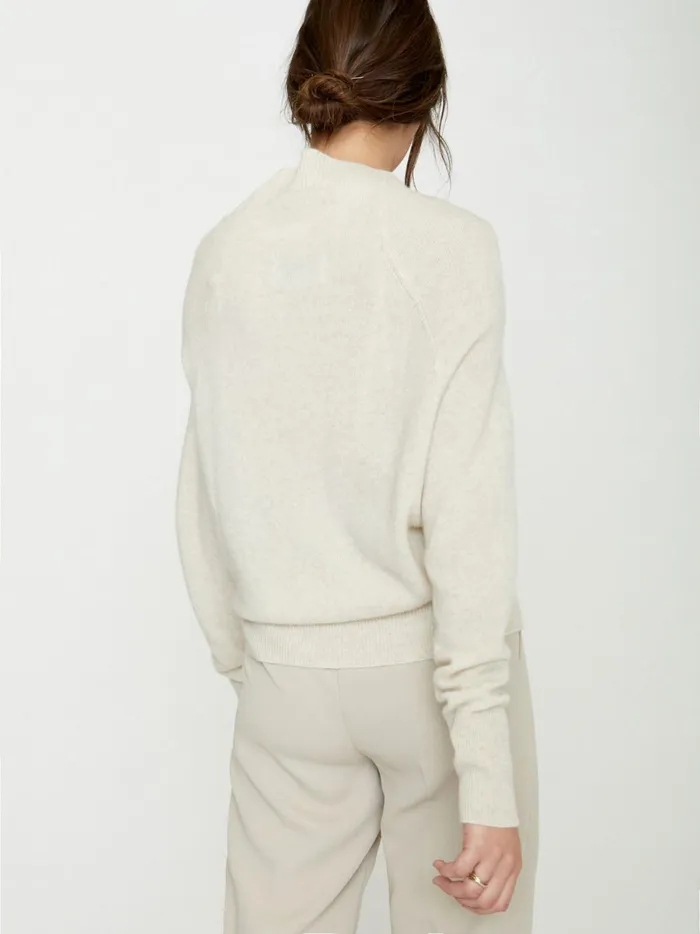 The Lori Off Shoulder Bisque Melange Women Brochu Walker 100 Cashmere