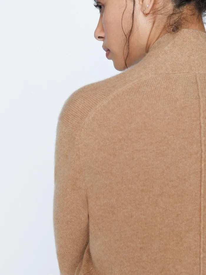 The Phinneas Wrap Camel Melange Women Brochu Walker 100 Cashmere