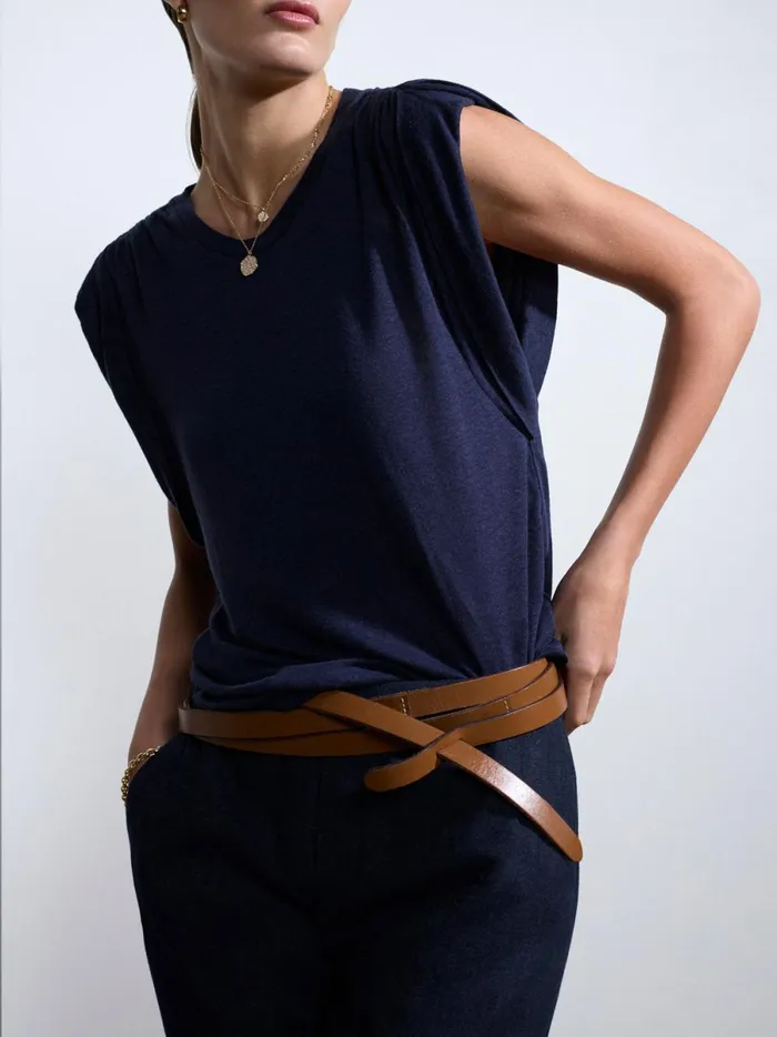 The Reins Tee Navy Women Brochu Walker Tops
