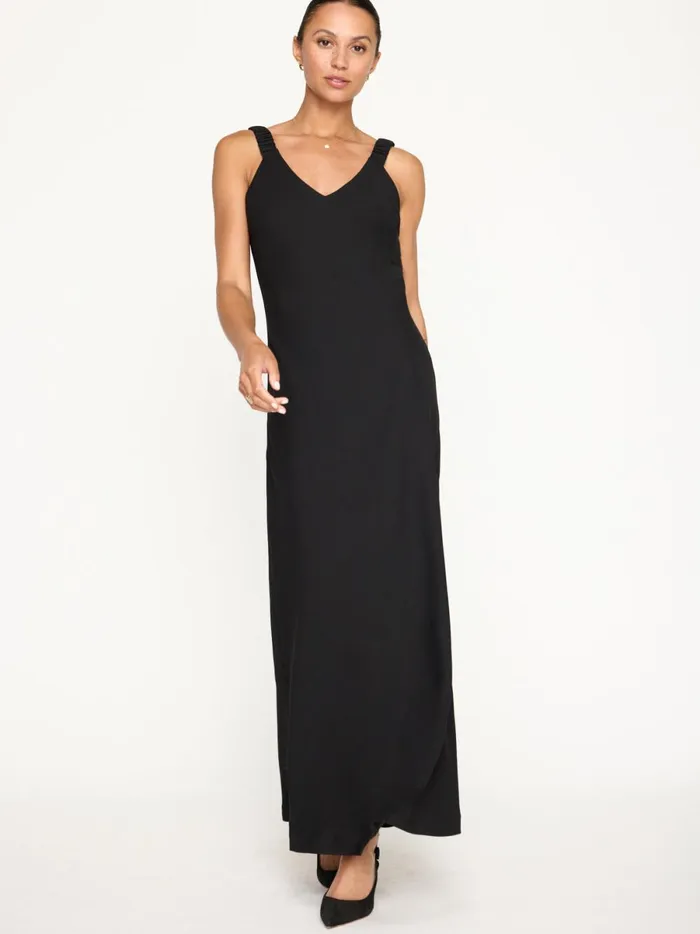 The Stella Bias Dress Black Onyx Women Brochu Walker Dresses