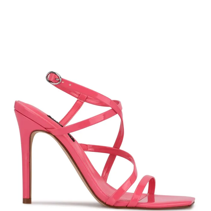 Tilas Heeled Sandals Miami Pink Women Nine West Dress