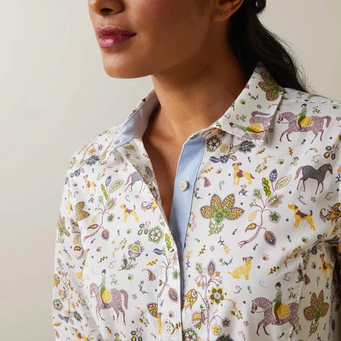 Tomales Shirt Folkore Print Women Ariat TShirts and Tops Tomales Shirt Folkore Print Women Ariat TShirts and Tops