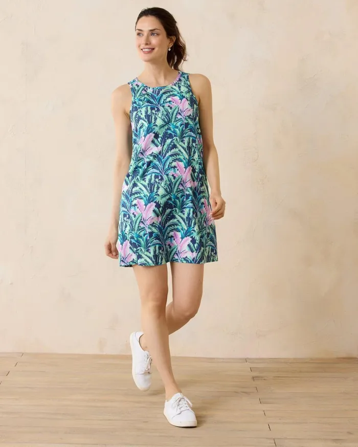 Tommy Bahama Bahama Coast IslandZone Shirt Dress Dark Fern Women Dresses
