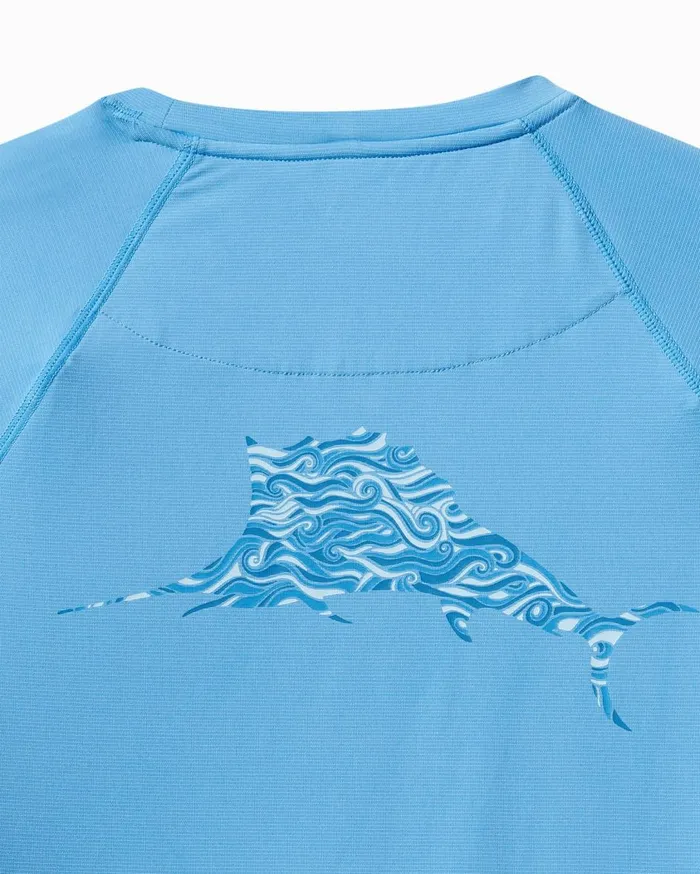 Tommy Bahama Big and Tall New Bali Skyline VNeck TShirt Blue Swell Big and Tall TShirts Tommy Bahama Big and Tall New Bali Skyline VNeck TShirt Blue Swell Big and Tall TShirts