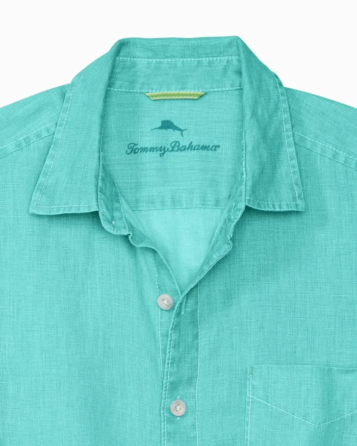 Tommy Bahama Big and Tall Sea Glass Breezer Linen Shirt Lawn Chair Big and Tall Shirts Tommy Bahama Big and Tall Sea Glass Breezer Linen Shirt Lawn Chair Big and Tall Shirts