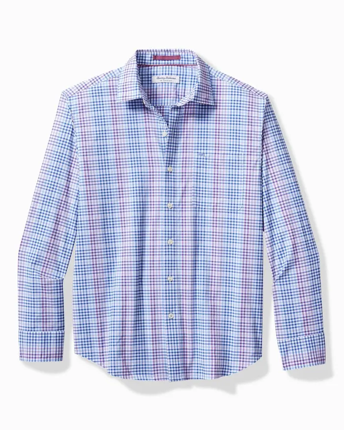 Tommy Bahama Big and Tall Siesta Key Check IslandZone Stretch Shirt Summer Plum Big and Tall Shirts Tommy Bahama Big and Tall Siesta Key Check IslandZone Stretch Shirt Summer Plum Big and Tall Shirts