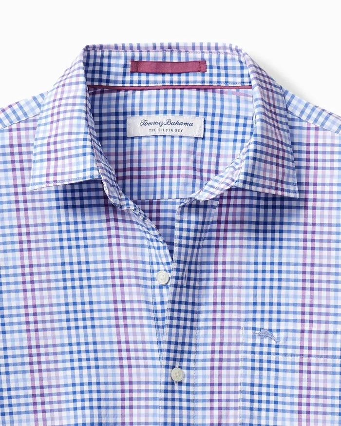 Tommy Bahama Big and Tall Siesta Key Check IslandZone Stretch Shirt Summer Plum Big and Tall Shirts Tommy Bahama Big and Tall Siesta Key Check IslandZone Stretch Shirt Summer Plum Big and Tall Shirts
