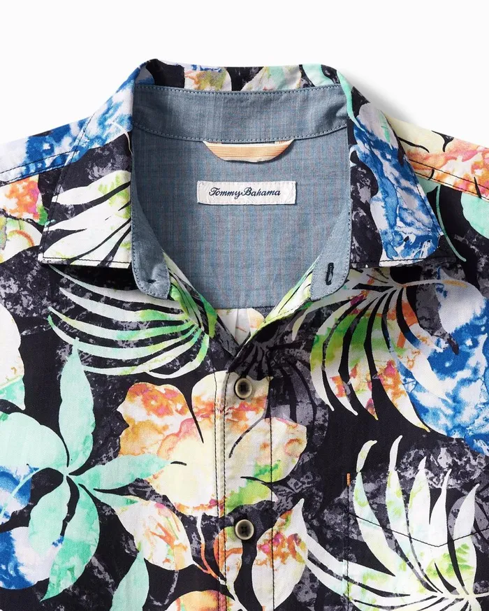 Tommy Bahama Big and Tall Tortola Hasta La Fuego ShortSleeve Shirt Black Big and Tall Shirts Tommy Bahama Big and Tall Tortola Hasta La Fuego ShortSleeve Shirt Black Big and Tall Shirts