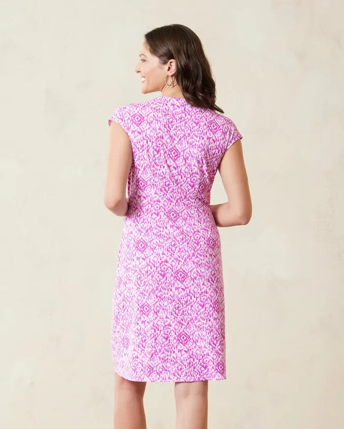 Tommy Bahama Clara Ocean Ikat FauxWrap Dress Orchid Berry Women Dresses Tommy Bahama Clara Ocean Ikat FauxWrap Dress Orchid Berry Women Dresses