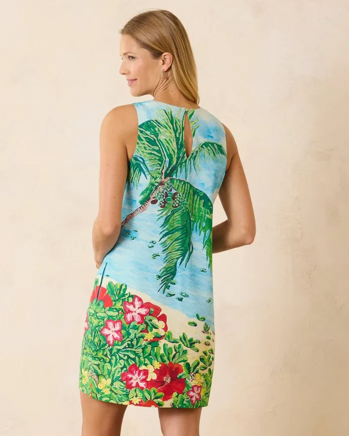 Tommy Bahama Coastal Comforts Silk Shift Dress Summer Aqua Women Dresses Tommy Bahama Coastal Comforts Silk Shift Dress Summer Aqua Women Dresses