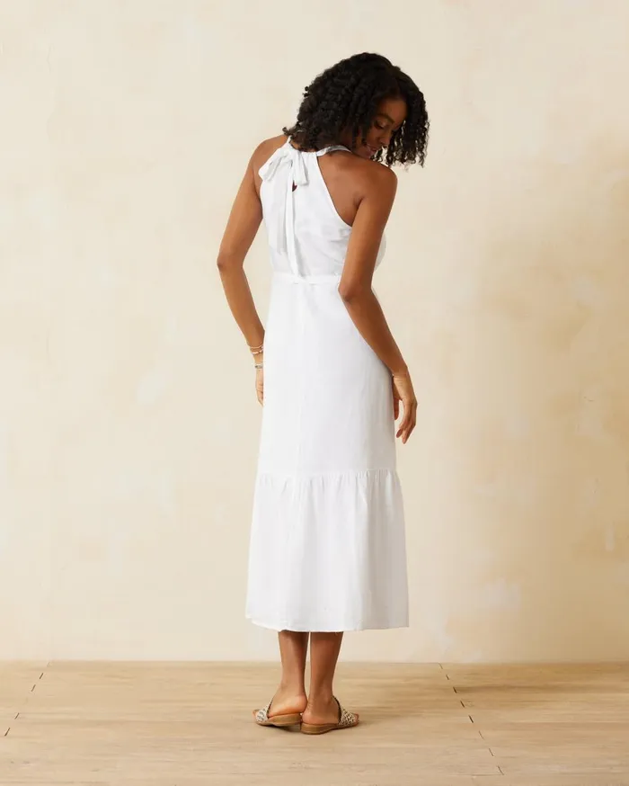 Tommy Bahama Coastalina Embroidered Linen Maxi Sundress White Women Dresses Tommy Bahama Coastalina Embroidered Linen Maxi Sundress White Women Dresses