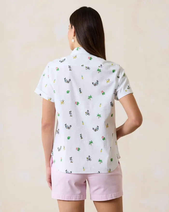 Tommy Bahama Disney Nova Wave Beach Cruiser ShortSleeve Top White Women Tops and Shirts Tommy Bahama Disney Nova Wave Beach Cruiser ShortSleeve Top White Women Tops and Shirts