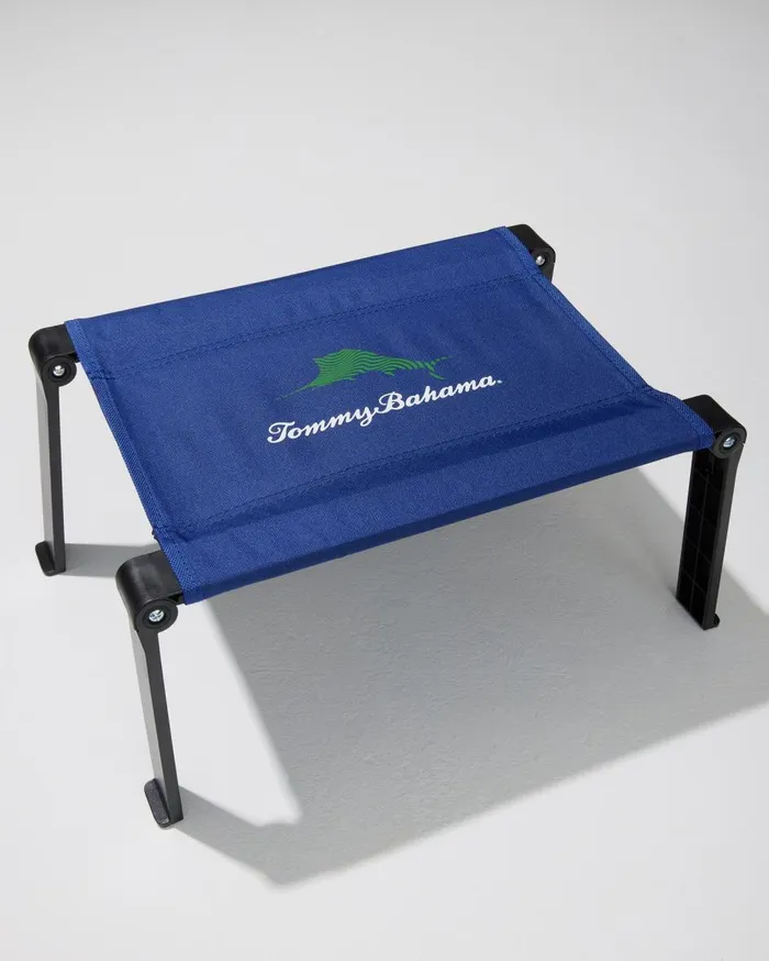 Tommy Bahama Fabric Folding Table Navy Beach and Home Outdoor Accessories