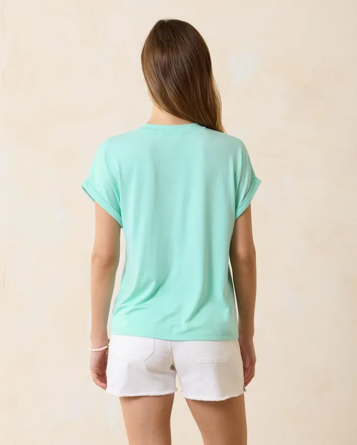 Tommy Bahama Illusion Frond ShortSleeve Top White Women Tops and Shirts Tommy Bahama Illusion Frond ShortSleeve Top White Women Tops and Shirts