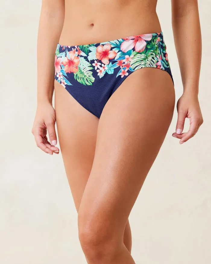 Tommy Bahama Island Cays Flora Shirred HighWaist Bikini Bottoms Mare Navy Women Bikini Bottoms Tommy Bahama Island Cays Flora Shirred HighWaist Bikini Bottoms Mare Navy Women Bikini Bottoms