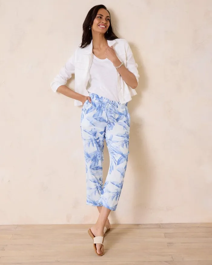 Tommy Bahama Island Gauze Easy Pants White Women Pants and Crops Tommy Bahama Island Gauze Easy Pants White Women Pants and Crops