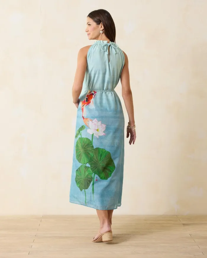 Tommy Bahama Kayo Koi Maxi Dress Arroyo Blue Women Dresses Tommy Bahama Kayo Koi Maxi Dress Arroyo Blue Women Dresses