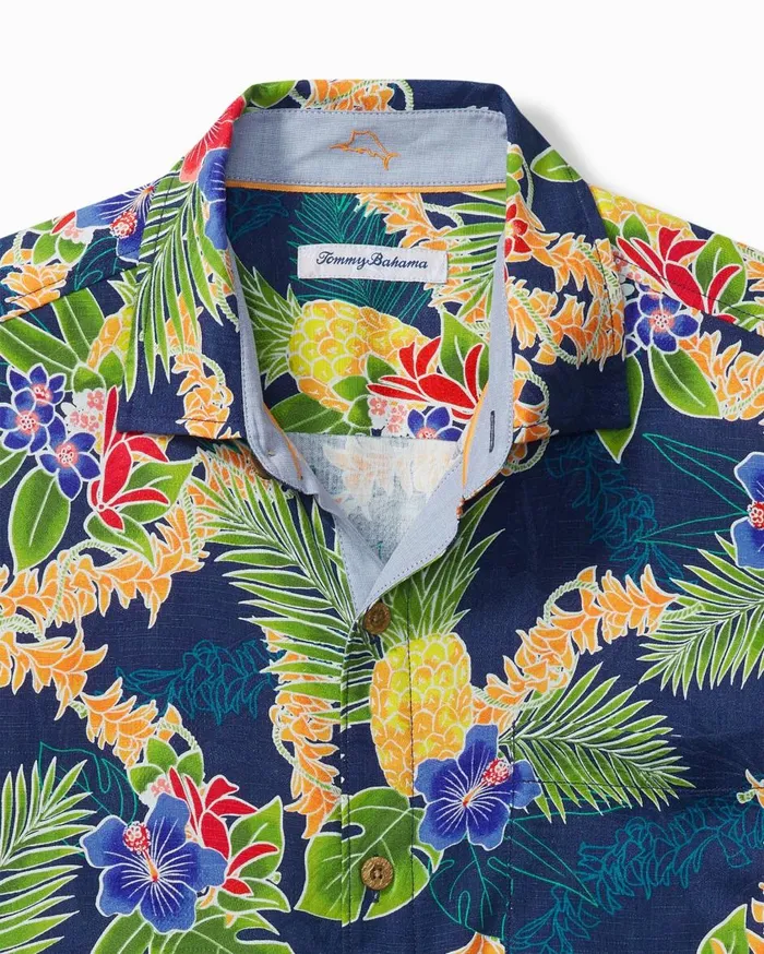 Tommy Bahama Lei In Paradise IslandZone Camp Shirt Island Navy Men Shirts Tommy Bahama Lei In Paradise IslandZone Camp Shirt Island Navy Men Shirts