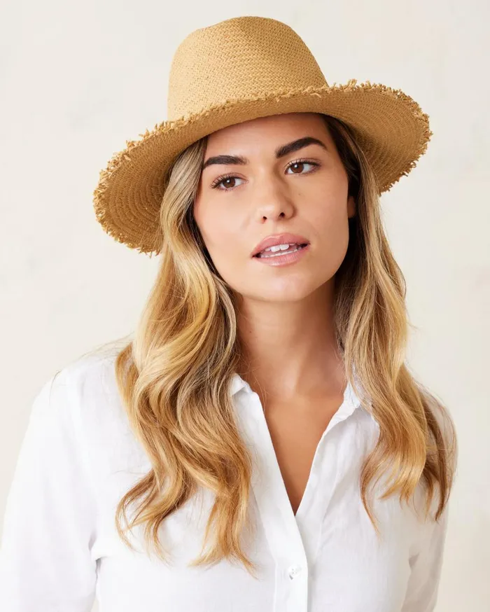 Tommy Bahama Lucy Fringed Panama Hat Bleachdot Dash Women Hats and Caps Tommy Bahama Lucy Fringed Panama Hat Bleachdot Dash Women Hats and Caps