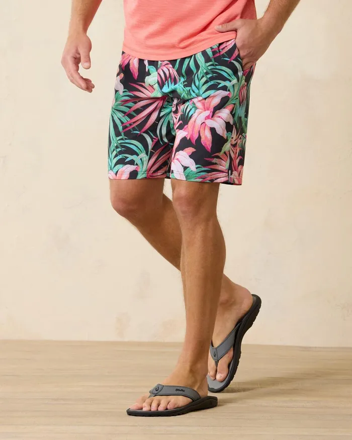 Tommy Bahama Monterey Coast 9Inch Hybrid Shorts Black Men Shorts