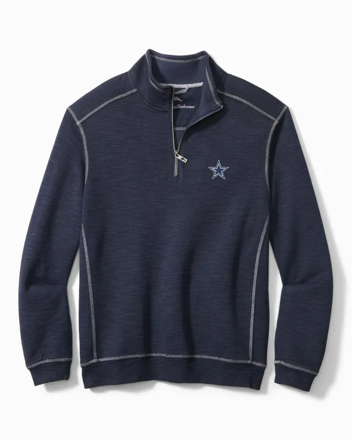 Tommy Bahama NFL Tobago Bay HalfZip Sweatshirt Dallascowboys Men Sweatshirts