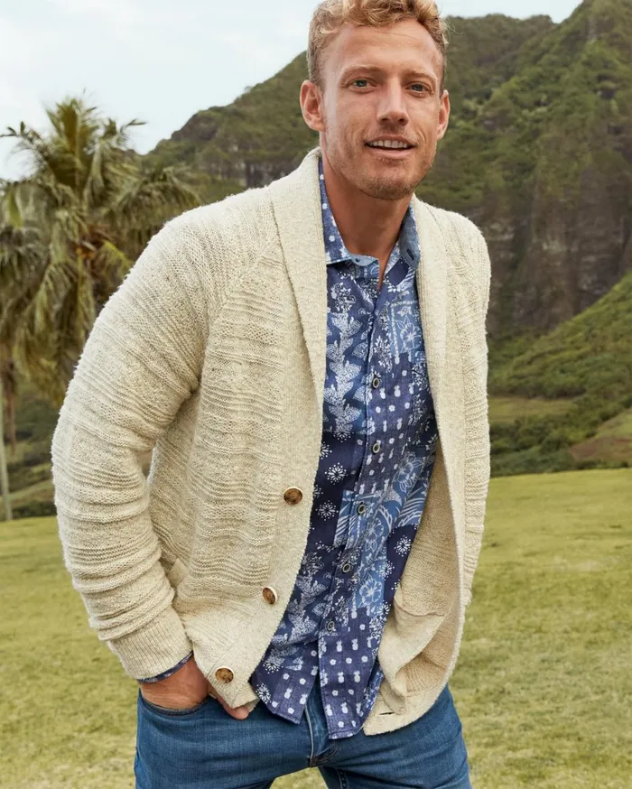 Tommy Bahama Nova Wave Palm Valley Bomber Jacket Dockside Blue Men Jackets and Outerwear Tommy Bahama Nova Wave Palm Valley Bomber Jacket Dockside Blue Men Jackets and Outerwear