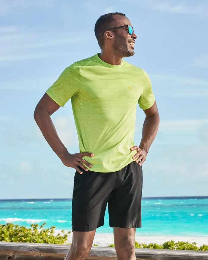 Tommy Bahama Oasis Fade IslandZone Crewneck TShirt Starter Green Men TShirts Tommy Bahama Oasis Fade IslandZone Crewneck TShirt Starter Green Men TShirts