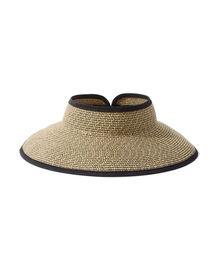 Tommy Bahama Packable UltraBraid Visor Black Multi Women Luggage and Travel Tommy Bahama Packable UltraBraid Visor Black Multi Women Luggage and Travel