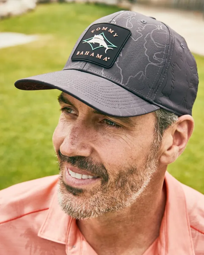Tommy Bahama Par For Course Cap Grey MenBig and Tall Hats and Caps Tommy Bahama Par For Course Cap Grey MenBig and Tall Hats and Caps