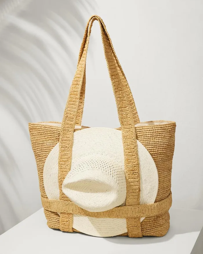 Tommy Bahama Rimini Raffia Clutch Naturalsilver Women Handbags and Clutches