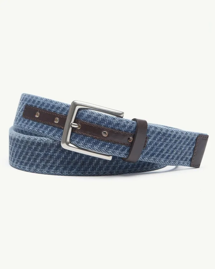 Tommy Bahama Stretch Braid Belt Tan Men Belts