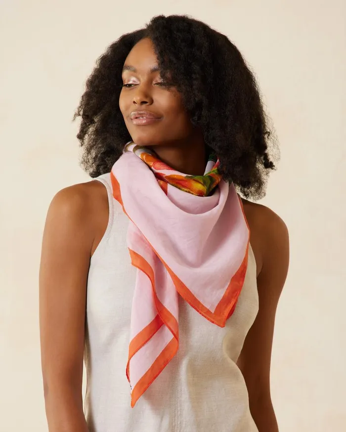 Tommy Bahama Tangled Vines Wrap Hibiscus Women Scarves and Wraps