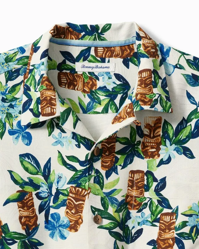 Tommy Bahama Tiki Tumble Silk Camp Shirt Continental Men Shirts Tommy Bahama Tiki Tumble Silk Camp Shirt Continental Men Shirts