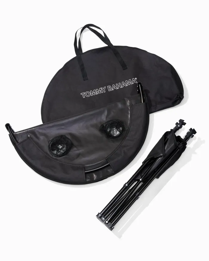 Tommy Bahama Tommy Bahama 28Inch Excursion Table Black Beach and Home Outdoor Accessories Tommy Bahama Tommy Bahama 28Inch Excursion Table Black Beach and Home Outdoor Accessories