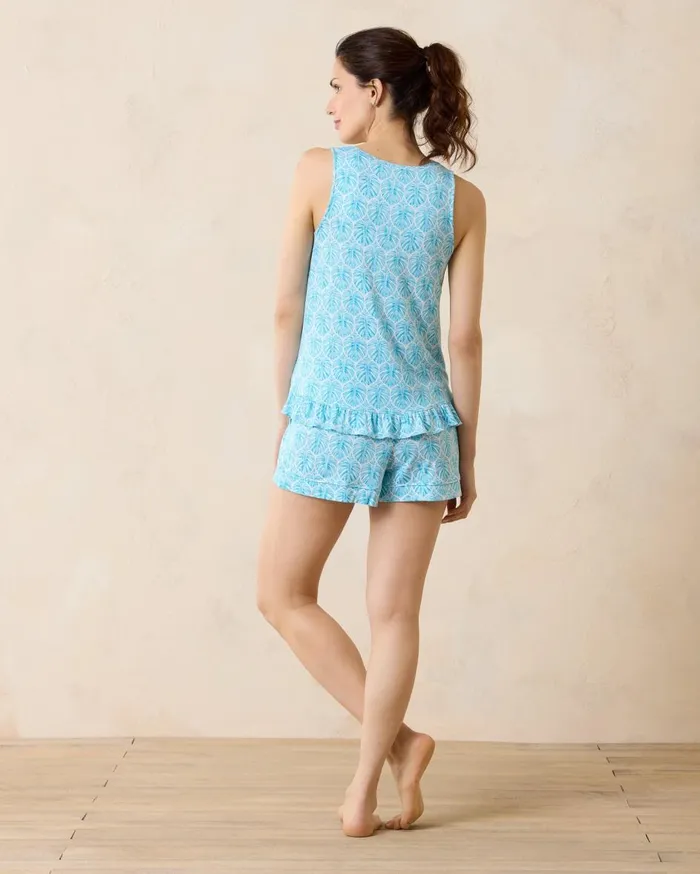 Tommy Bahama VNeck Tank Sleep Dress Aqua Blue Women Sleepwear Tommy Bahama VNeck Tank Sleep Dress Aqua Blue Women Sleepwear