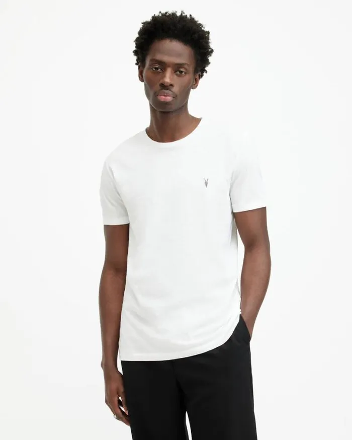 Tonic Ramskull Crew TShirt Optic White Men AllSaints TShirts