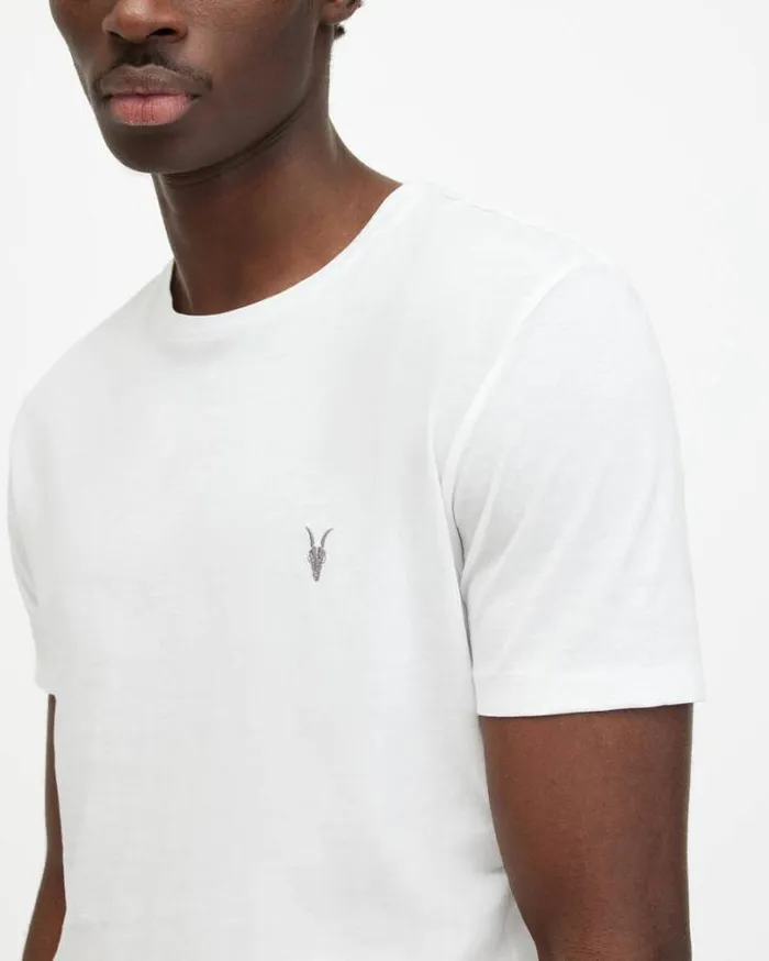 Tonic Ramskull Crew TShirt Optic White Men AllSaints TShirts