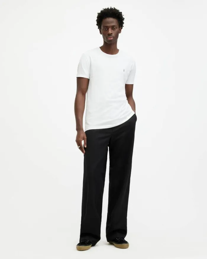 Tonic Ramskull Crew TShirt Optic White Men AllSaints TShirts