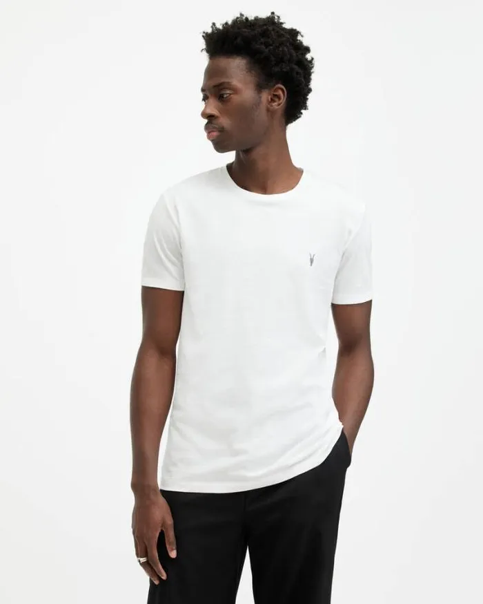 Tonic Ramskull Crew TShirt Optic White Men AllSaints TShirts