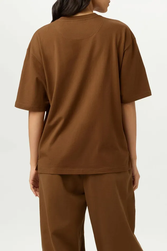 Tops and TShirts Women Fila Apex Relaxed Box Tee 200 Emperador Tops and TShirts Women Fila Apex Relaxed Box Tee 200 Emperador