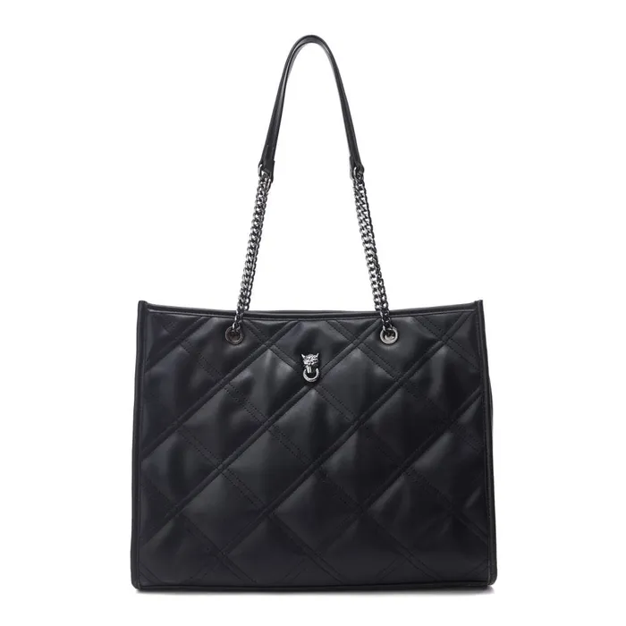 Tote Bags Women Moda In Pelle Becca Bag Black Porvair