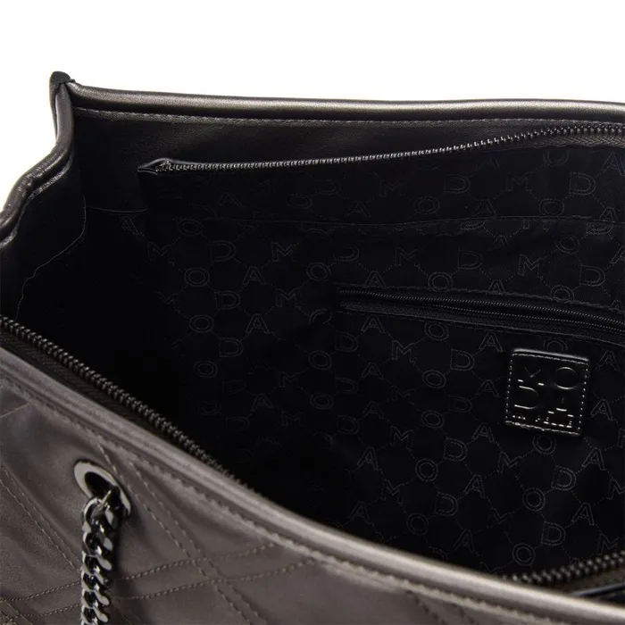 Tote Bags Women Moda In Pelle Becca Bag Pewter Porvair